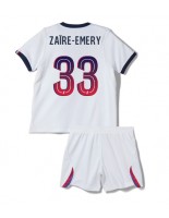 Paris Saint-Germain Warren Zaire-Emery #33 Venkovní dres pro děti 2026-27 Krátký Rukáv (+ trenýrky)